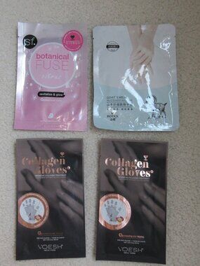 VOESH NY Collagen Gloves/SKIN FORUM NY Botanical Fuse/BOTEX Goat Milk Hand Mask